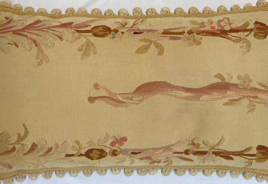 1287P   A  19TH  CENTURY FRENCH AUBUSSON  PILLOW PILLOW 24 X 1