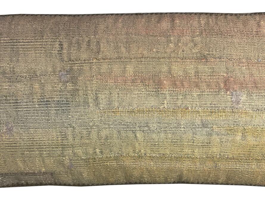 1660P  A 17TH CENTURY  BRUSSELS TAPESTRY PILLOW 21 X 10