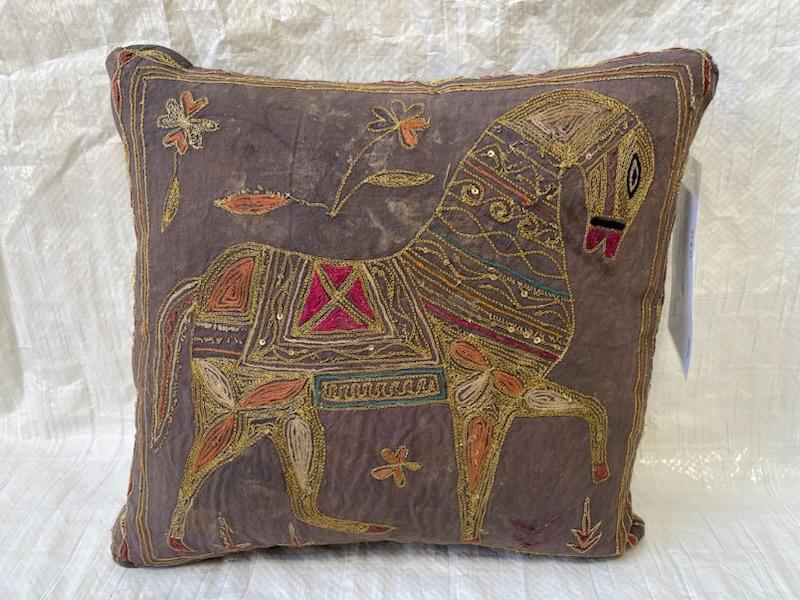 1830p Mid-18th Century Indian Tribal Pillow 15″ x 14″